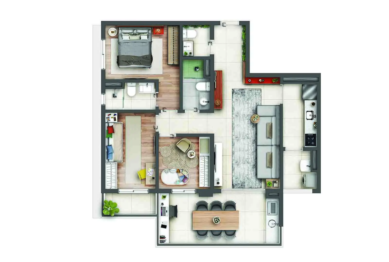 Planta — 3 DORM