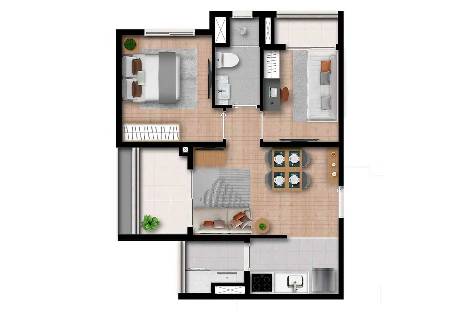 Planta — 2 DORMS