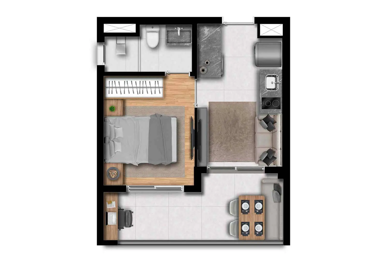 Planta — 1 DORM HMP