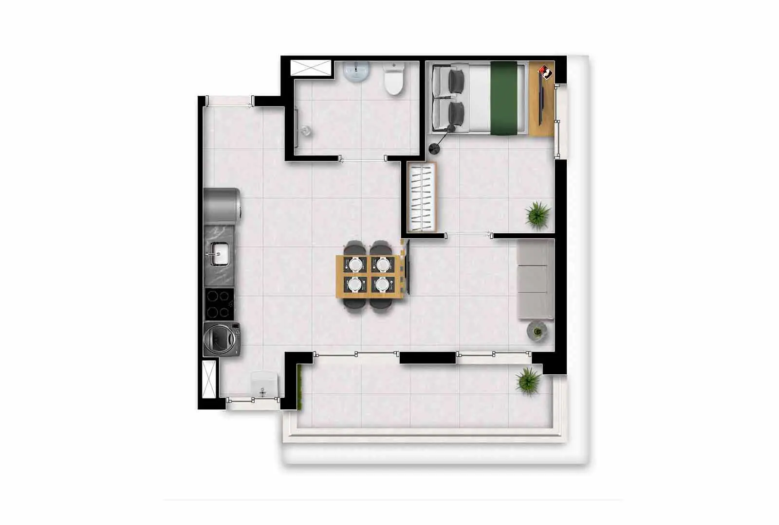 Planta — 1 DORM NR